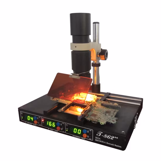 Infared IrDA 용접기, BGA Reballing Station T862++ IR 재작업 스테이션, 수리 도구, BGA 기계